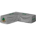 Lounge Schutzhuelle L-Form 237x237x80 cm 600D Oxford wasserdicht UV-bestaendig reissfest und winterfest - robuste Gartenmoebel Abdeckung mit Kordelzug fuer sicheren Halt
