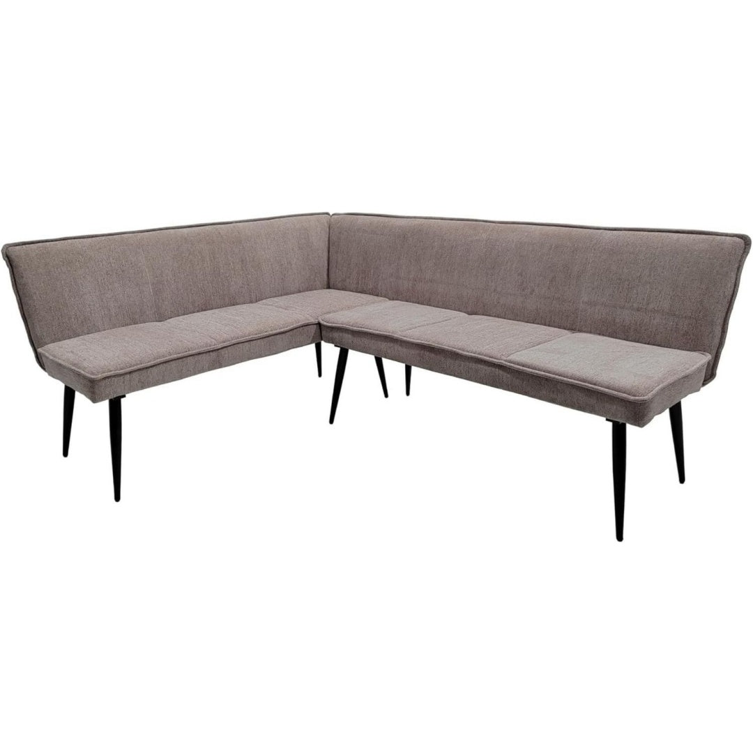 HTI living Eckbank 154 x 195 cm Mesilla kurzer Schenkel Links Sitzbank Polsterbank Braun