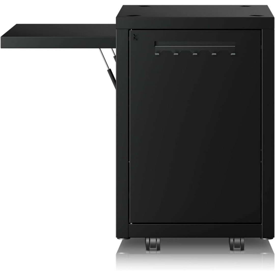 Pizzaiolo Pro Wagen hochwertiger Rollwagen pulverbeschichteter Stahl robust und wetterbestaendig klappbarer Seitentisch grosser Stauraum kompatibel Pizzaiolo Pro 0425190071