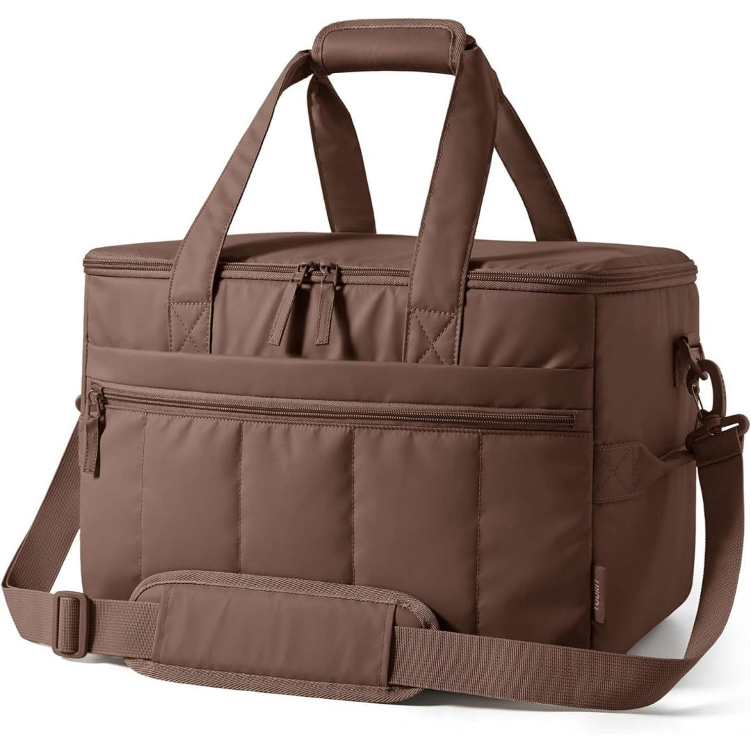 TOURIT Kuehltasche 32L Isoliertasche Picknicktasche 48 Dosen Wasserdichtem Auslaufsicher Leicht Kuehlzeit bis zu 12 Stunden lang kuehl haelt fuer Campingtasche Picknick Outdoor Reisen