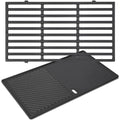 GFTIME 7637 445 cm Gusseisen GrillrostGusseisenplatte fuer Spirit E210220 S210220 Gasgrillsmit vorderen BedienknoepfenGrillplatte Grillroste Ersatzteil fuer Jamie Oliver Gasgrill Home 2