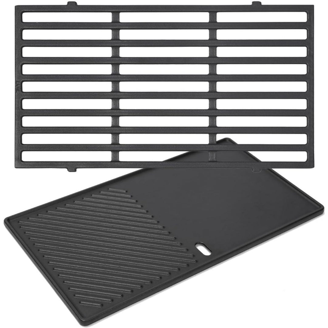 GFTIME 7637 445 cm Gusseisen GrillrostGusseisenplatte fuer Spirit E210220 S210220 Gasgrillsmit vorderen BedienknoepfenGrillplatte Grillroste Ersatzteil fuer Jamie Oliver Gasgrill Home 2